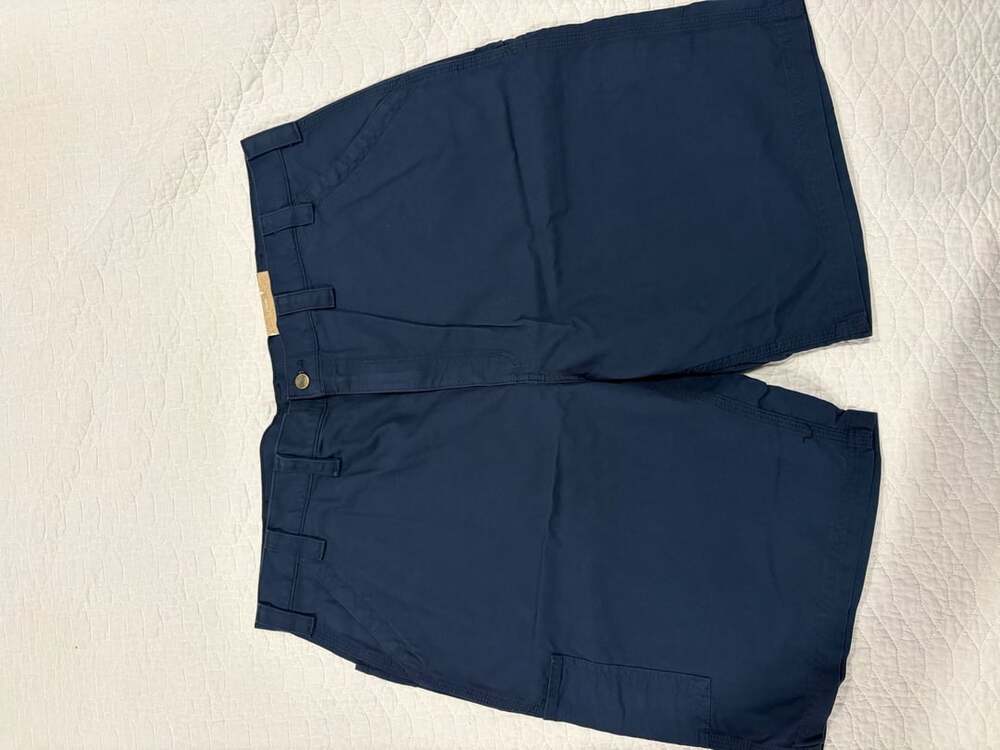 Carhartt B147 Men’s 46 Navy Canvas Work Shorts Loose Original Fit 10” NWT